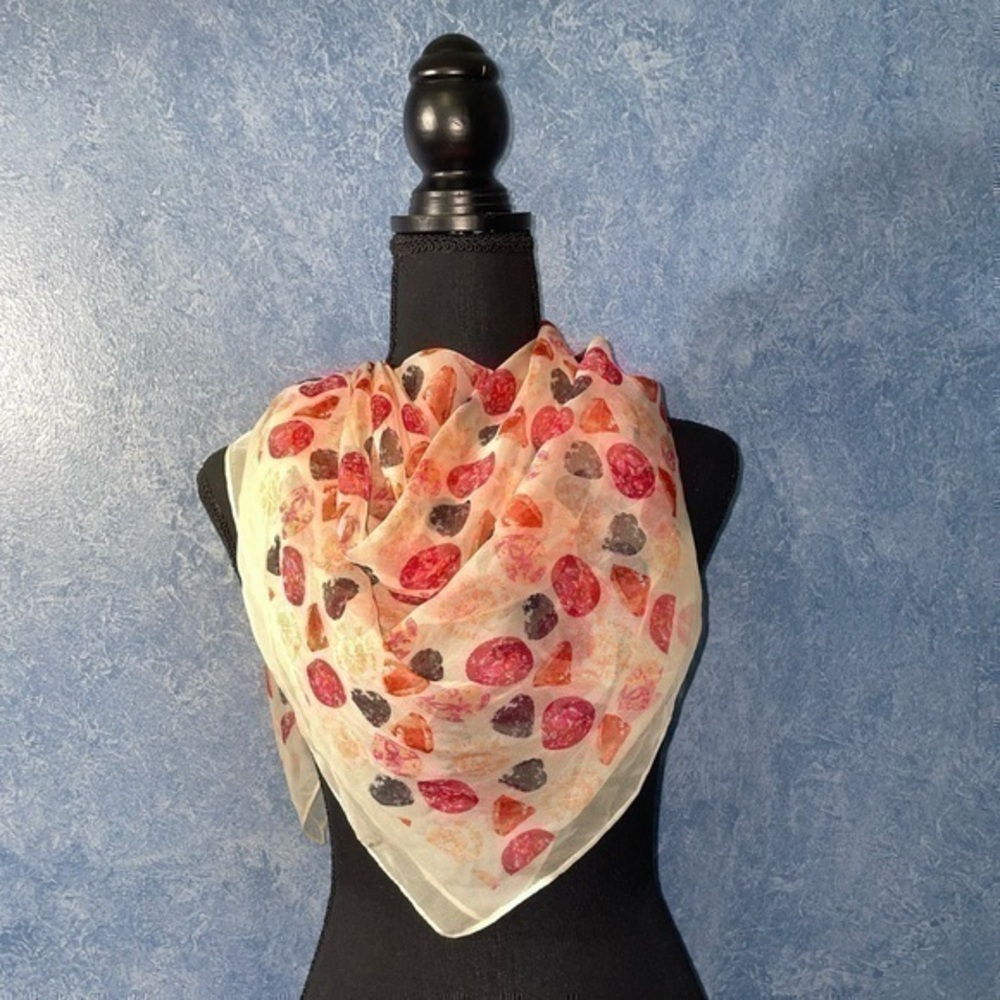 Candies Satin Ruby Printed Scarf